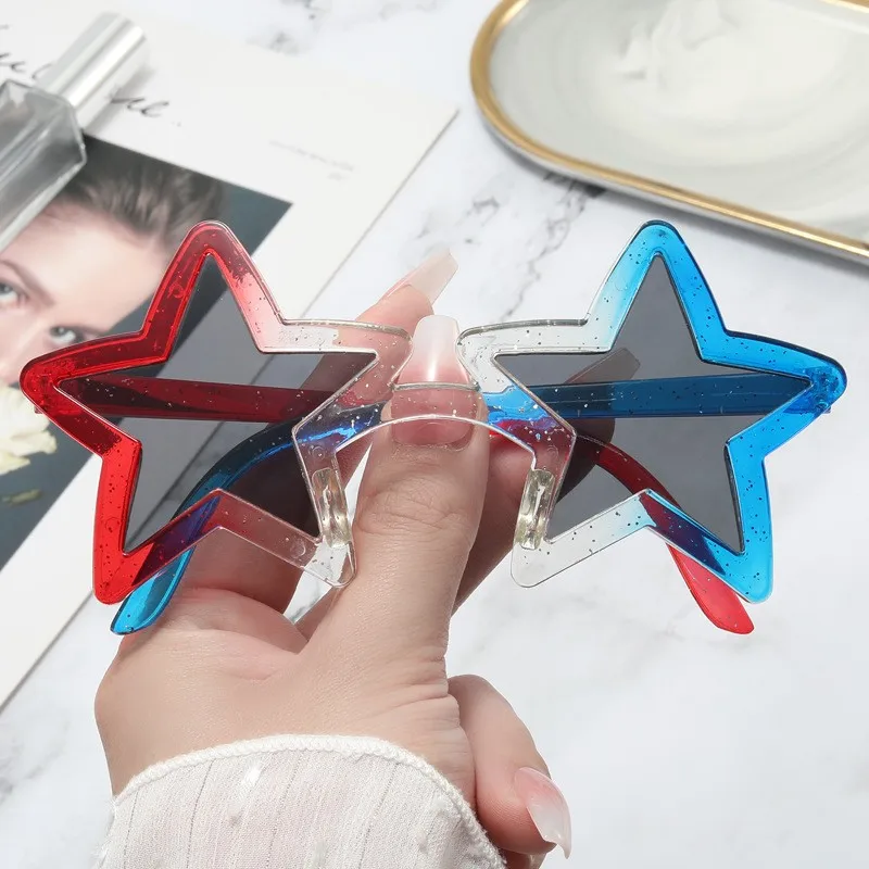 2022 Latest creative funny pentagram sunglasses personality party unisex eyewear