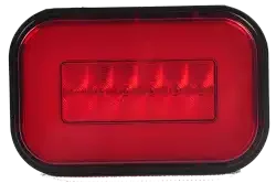 10V-30V Waterproof IP65 Screw Base Multi Function Off-Road Vehicle Hazard Warning 6 Inch Round LED Truck Light Trailer Light