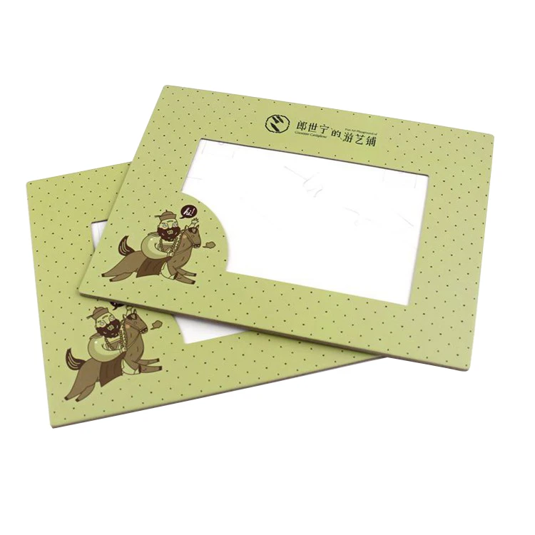 
Custom promotion gift cheap photo frame / cardboard paper photo frame 