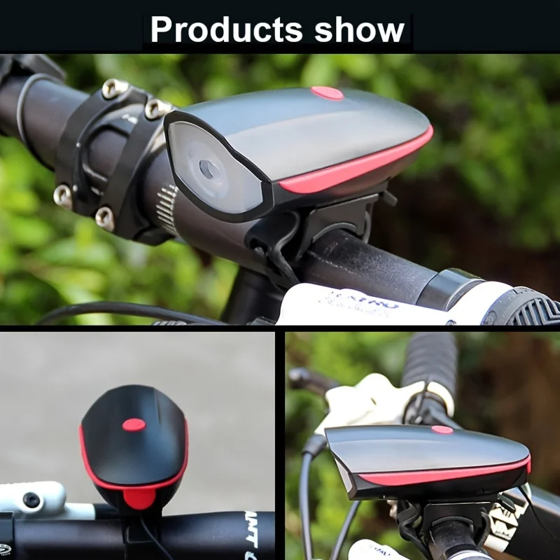 Bicycle Light With Horn Waterproof Bike Lights LED Bike Front Lights With Louder Speaker For Outdoor Sporting