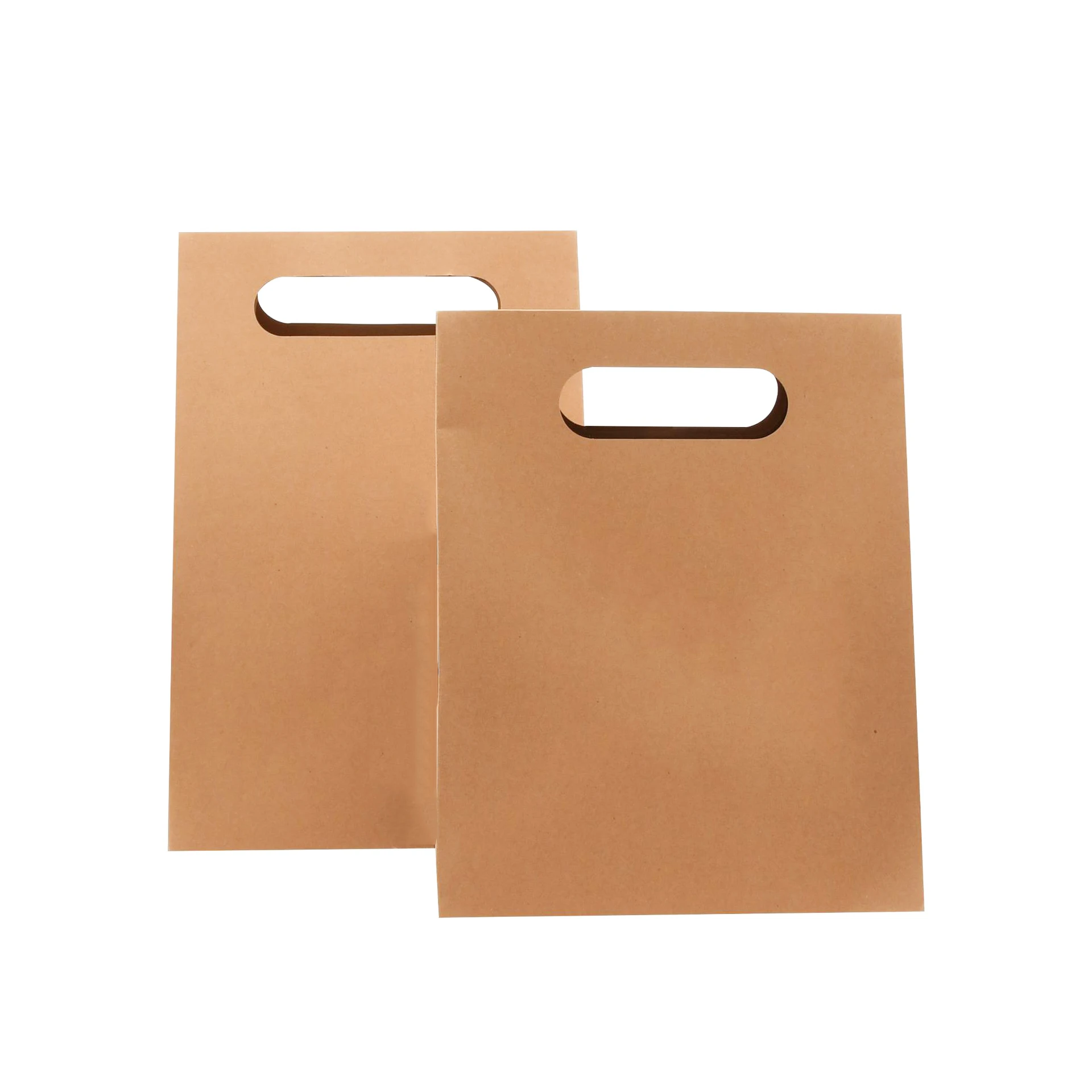 Kraft paper Biodegradable Brown perforated portable packaging custom printed Restaurant Takeaway bread Beverage food coffee bag