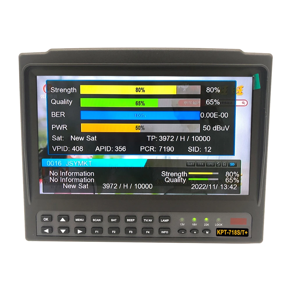 KPT-718ST DVB-S2 DVB-T2 DVB-C спутниковый Finder метр HD спутниковый ТВ приемник спектрального анализа лучше satlink ws-6916 6906 6933