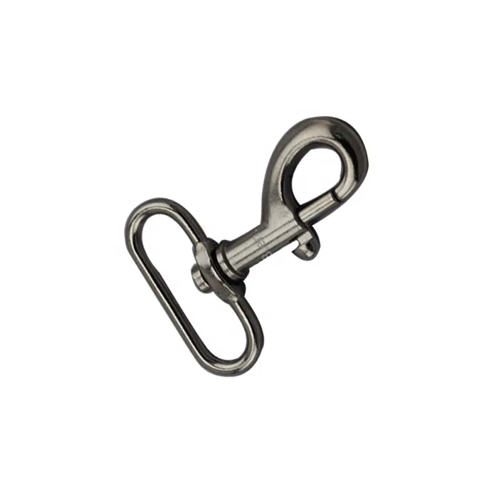 Wholesale high quality metal zinc alloy snap dog collar  hook clip for bag accessories