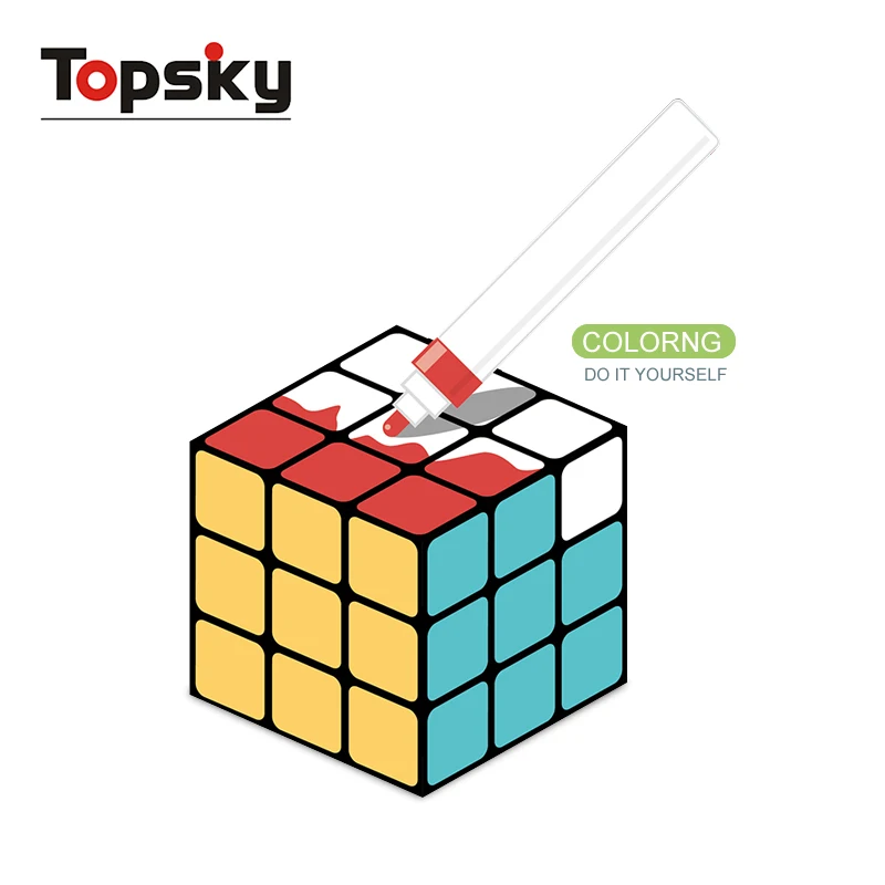 DIY free painting hand painted cube to inspire creative third orders cube children educational toys