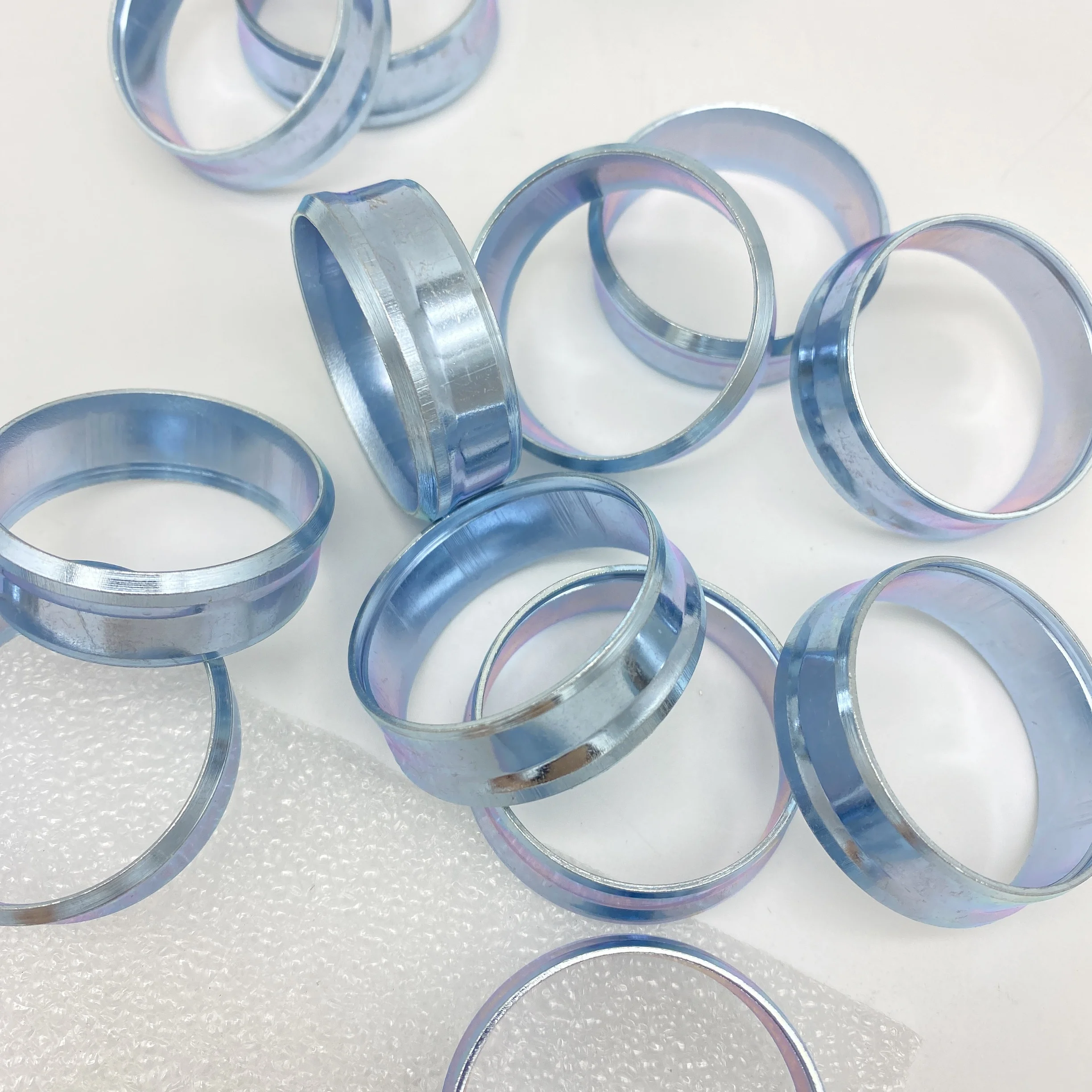 Dual Function Nut Cutting Ring Set Stainless Steel Hydraulic Ferrule Washers Tube Pipe Fitting Hydraulic Adapter Cutting Ring