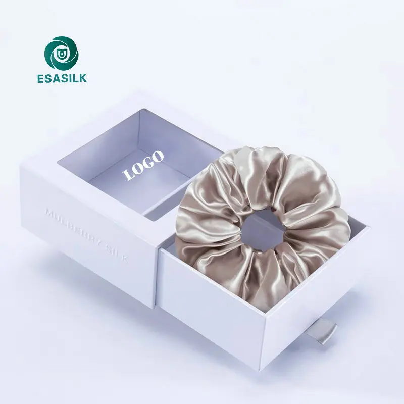 Fashion all-match different design patterns plain silk skinny hair ties scrunchies