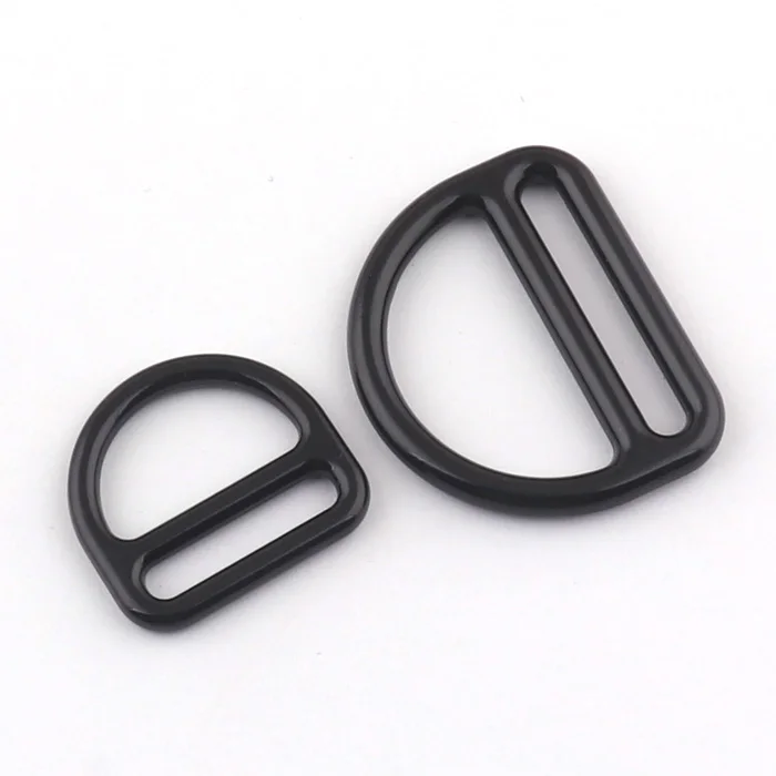 Black Alloy D Ring Triangle Slider Strap D Buckle Adjustable Backpack Strap Connecting Slide Buckle For Dog Collar/harness/Bag