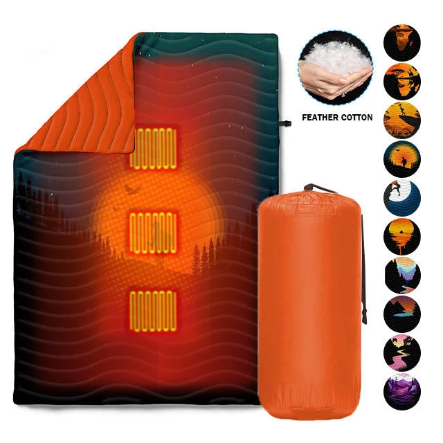 Напечатанное водонепроницаемое нейлоновое пуховое одеяло для