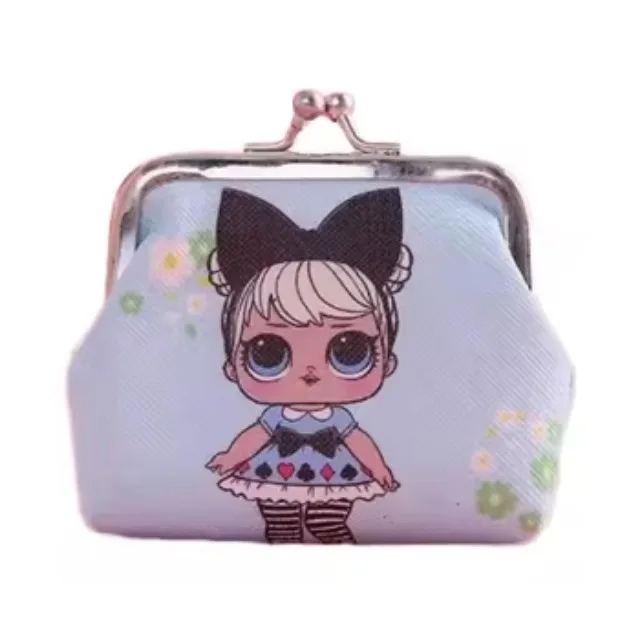 Унисекс мультяшный креативный кошелек с застежкой для монет маленький мини-сумка ключей