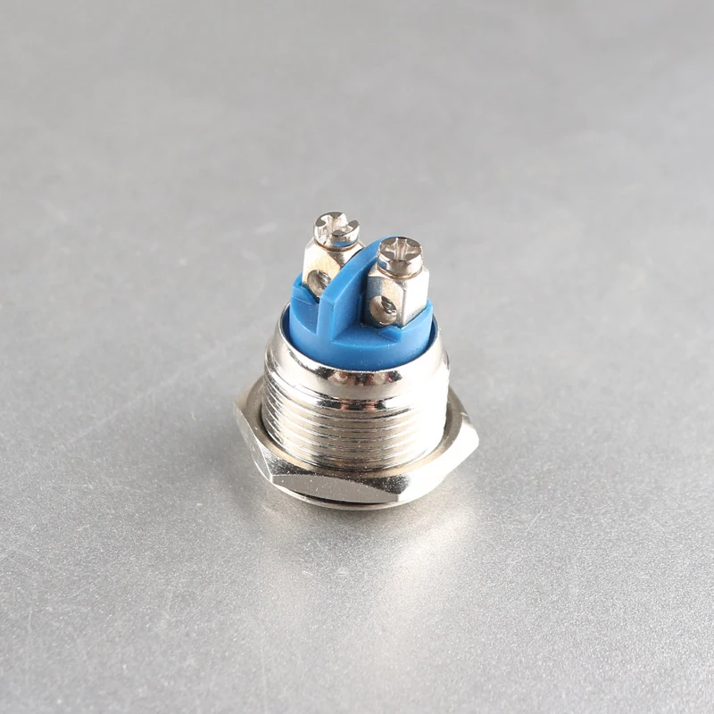 16mm self-compound IP65/IP67 waterproof  metal push button switch (screw pin)