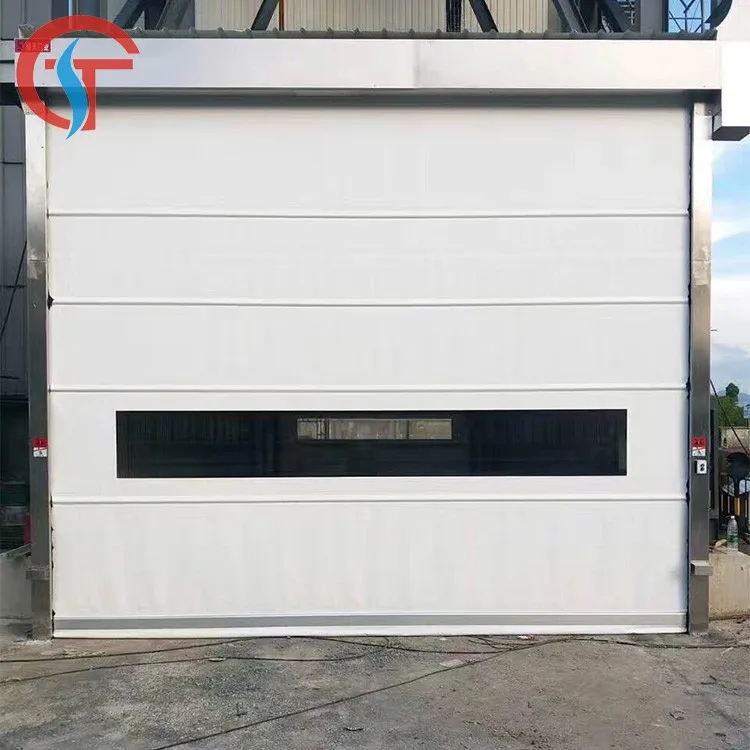 Fiberglass High Speed PVC Roll up Industrial Shutter Door