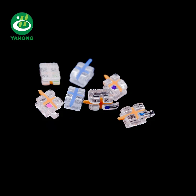Dental Braces Orthodontic Sapphire Brackets with indicator Sapphire Brackets