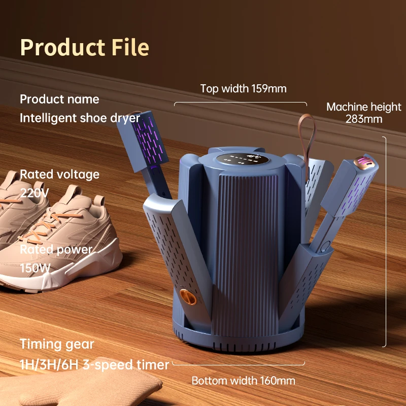 Winter Household NEW Smart Slipper Heated Sock Dryer Warmer Foldable 2 Modes Electric UV Boot Ski Shoes Dryer Machine