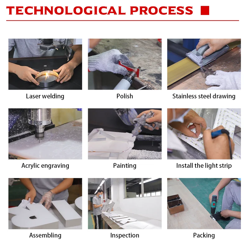 3d Metal Acrylic Led Letters Custom logo Shop Signs Front Lit Front Lit Sign Letter Making Advertising Frontlit Led Letters