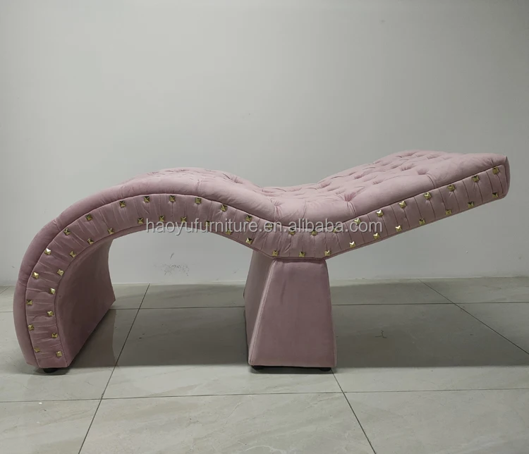 high quality velvet lash bed tufted eye lash bed tech l curved shape bed for lash studio