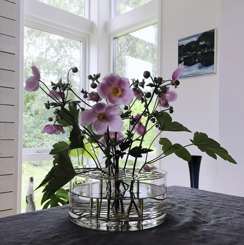 Home decoration clear acrylic flower vase modern acrylic tube vase