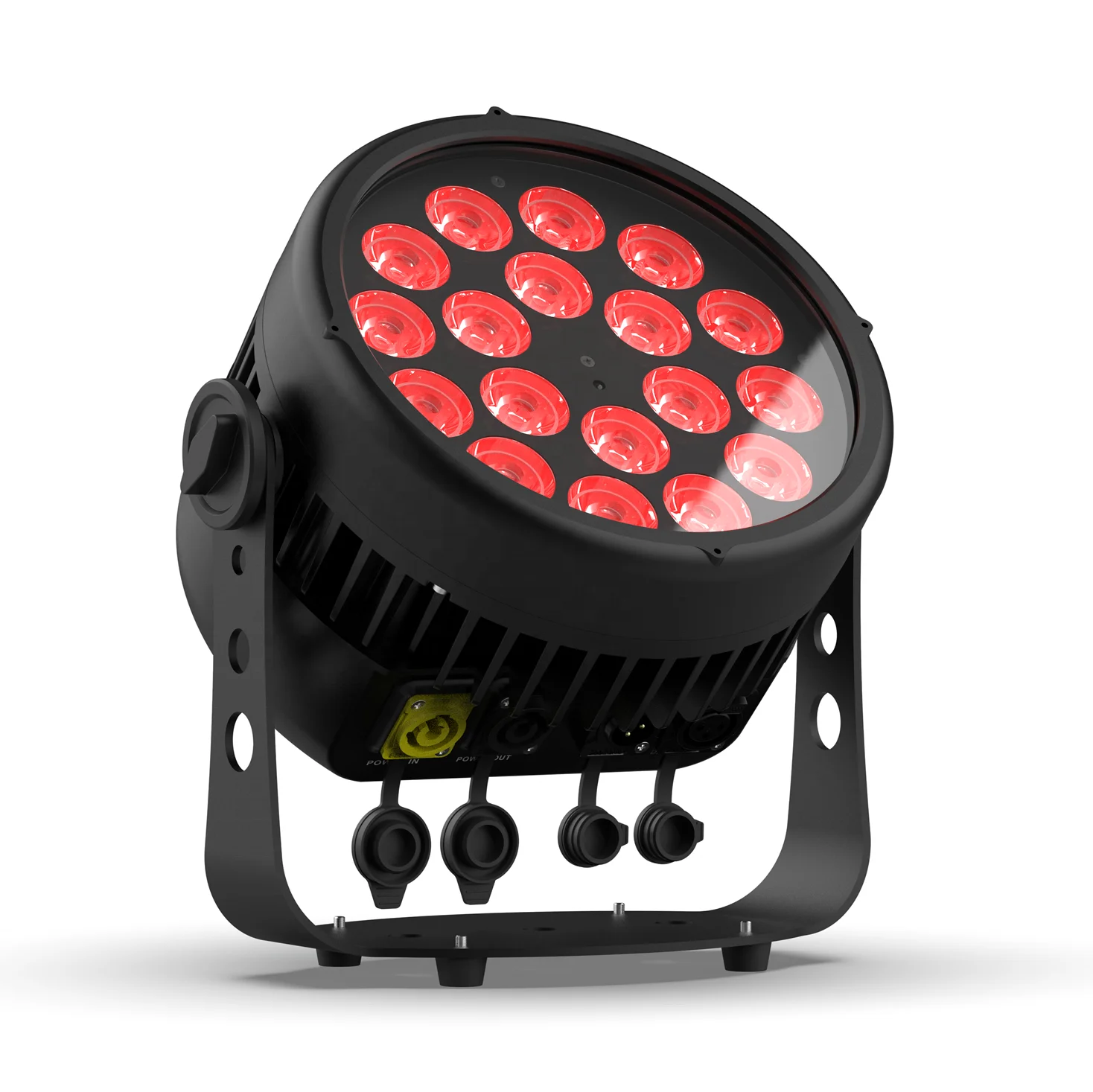 IP65 Outdoor 18x10W RGBWAP 6in1 Waterproof LED Par Lights Wireless DMX LED Disco Stage Lighting for Party Club Bar Wedding