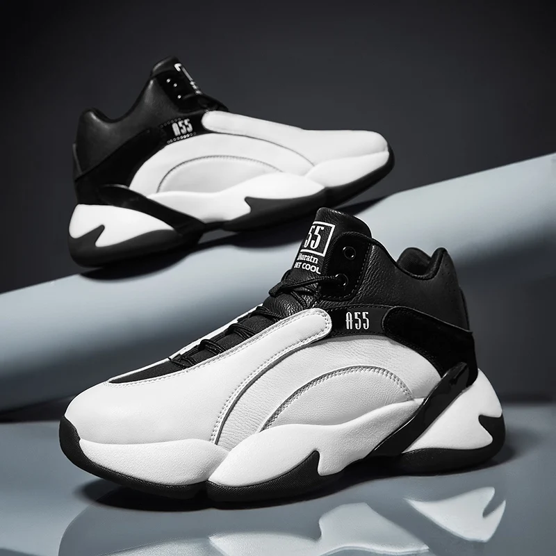 Small MOQ Wholesale Light Weight Boys Popular Street Basketball Style Shoes For Men