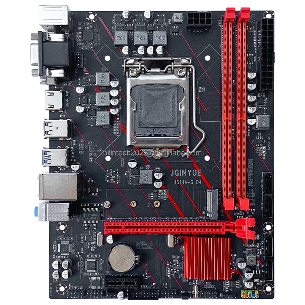 Новая материнская плата JGINYUE H311M-G D4 поддерживает процессоры серии LGA1151