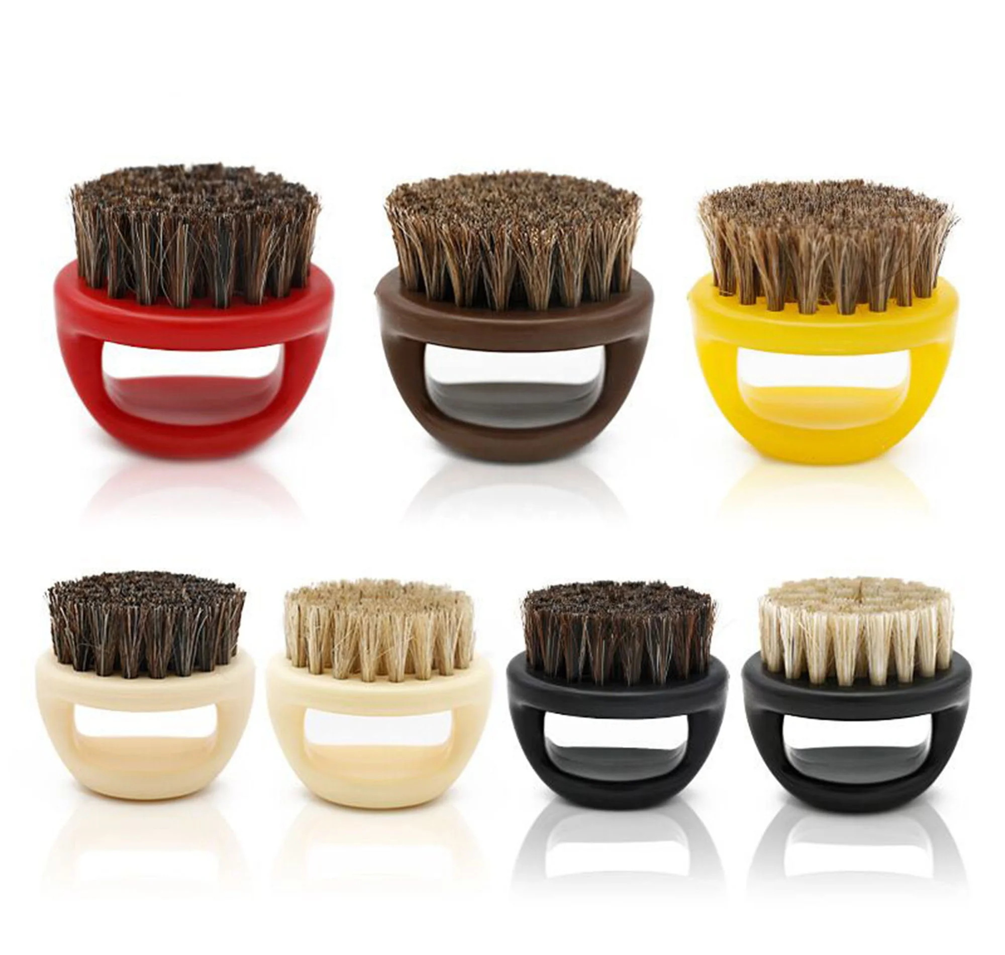 Cheap Price colorful Small Finger Fade Brush Boar Beard Brush