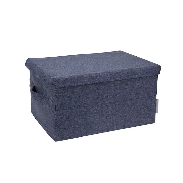 Sustainable Fabric Clothing Storage Boxes Foldable Square Drawers Home Closet Solutions Printed Technique Stocked Bag Storage
