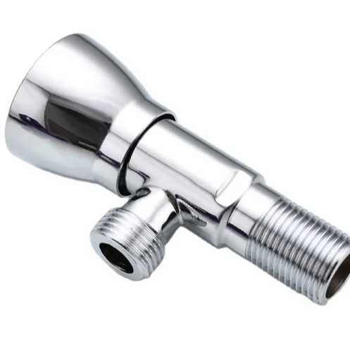 7o7o new design lengthened and thickened brass plating toilet Angle valve