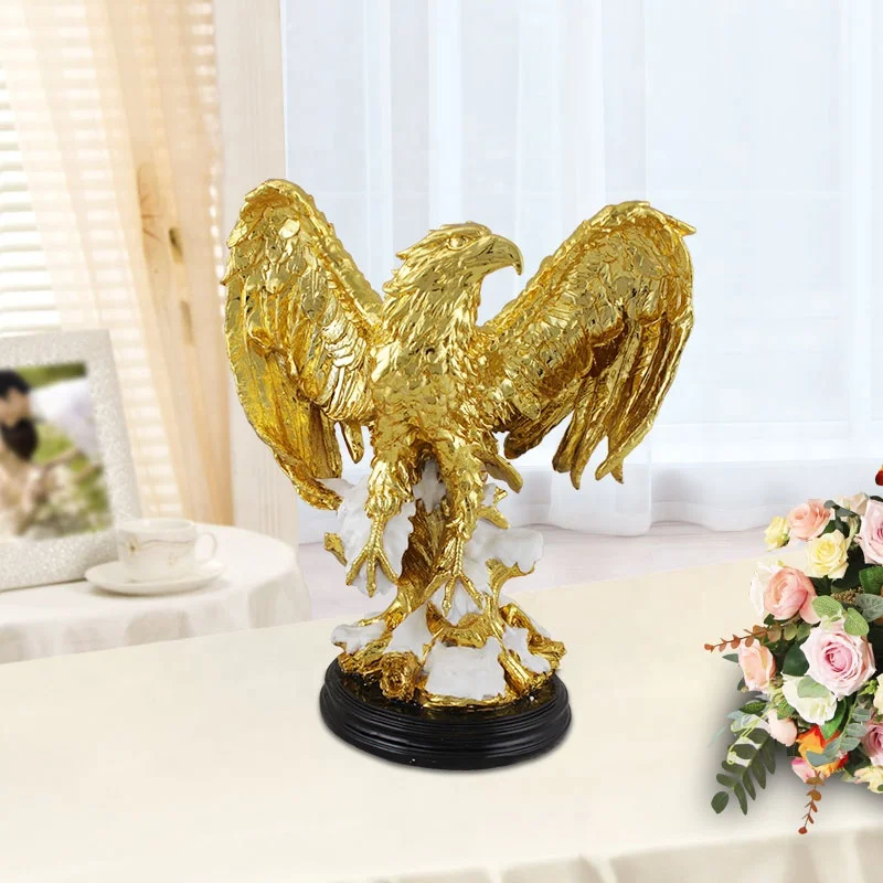 life size animal model statue figurine decoration resin eagle statue for table top office hotel home decor gifts crafts