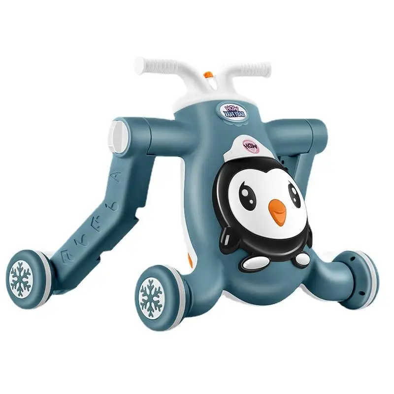 3 In 1 Multifunctional Musical baby Walker Early Learning Walking scooter Baby Anti-Rollover Stroller Walker Toy
