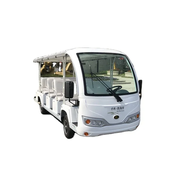 
14 passengers battery powered electric sightseeing resort bus for tourist 