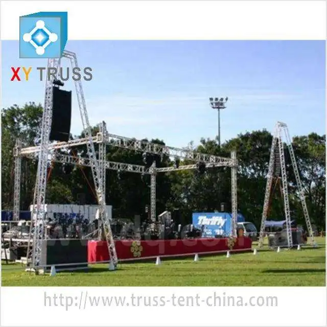 XY truss company 8m large outdoor line larry trusses aluminum triangle speaker truss tower for sale
