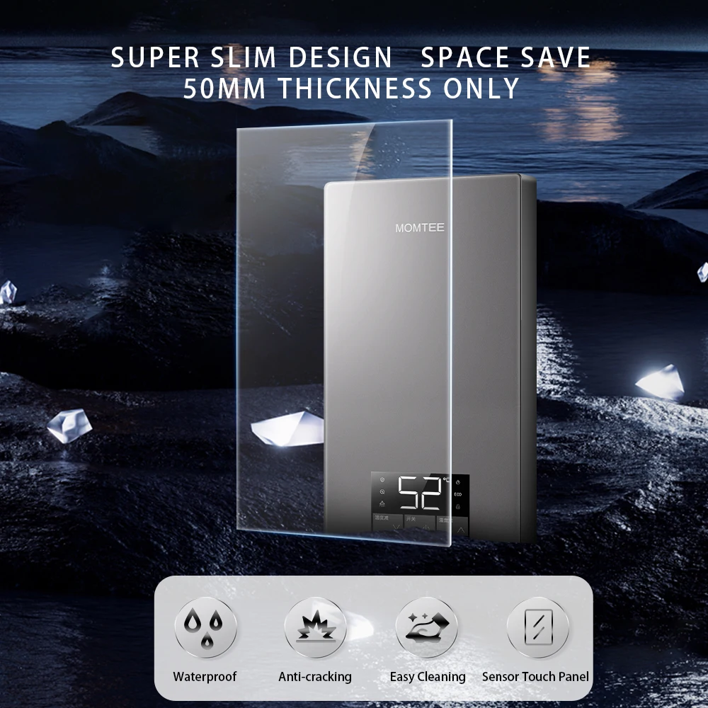 Hot sale Smart tanklees electric water heater 3.5KW 4.5KW 5.5KW 7KW instant heating shower bathroom water heaters