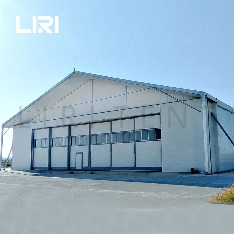 2024 Prefabricated Snow Resistant Aircraft Industrial Hangar Shelter Tents from Liri