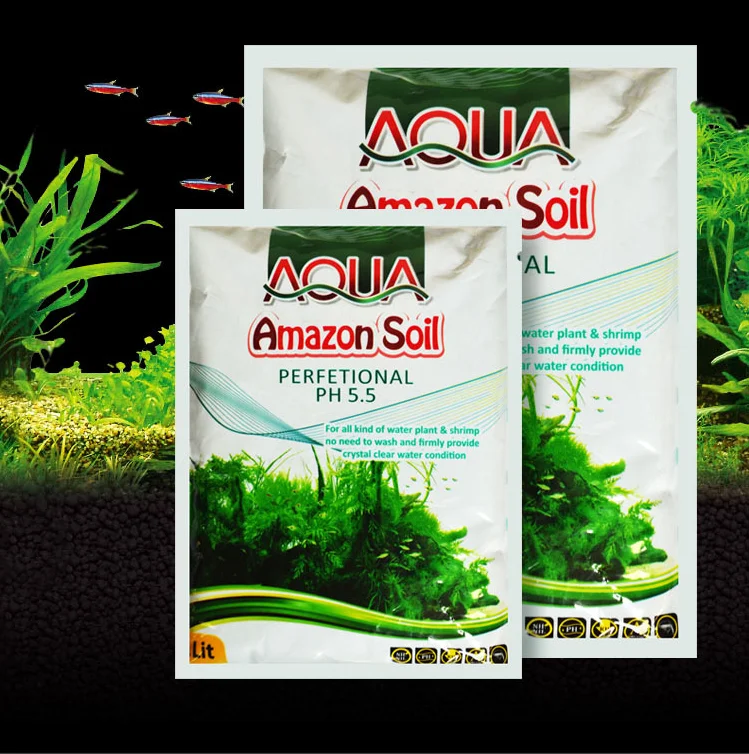 Aquarium Planted Substrate Sand Amazon Soil Fertilizer Mud for Fish Tank Plants Care Freshwater for aquariums & accessories