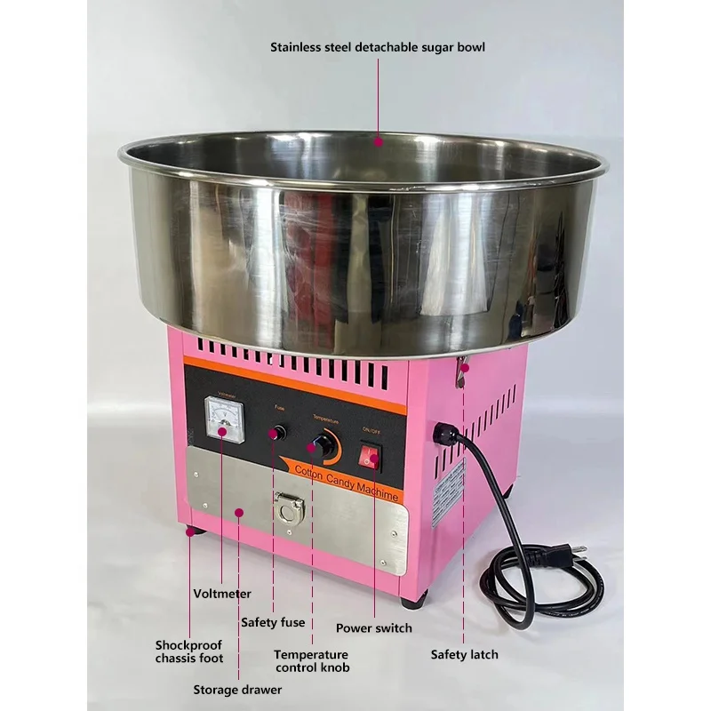 Large cart style cotton candy dental floss manufacturing machine and fairy dental floss manufacturer/candy manufacturer for sale