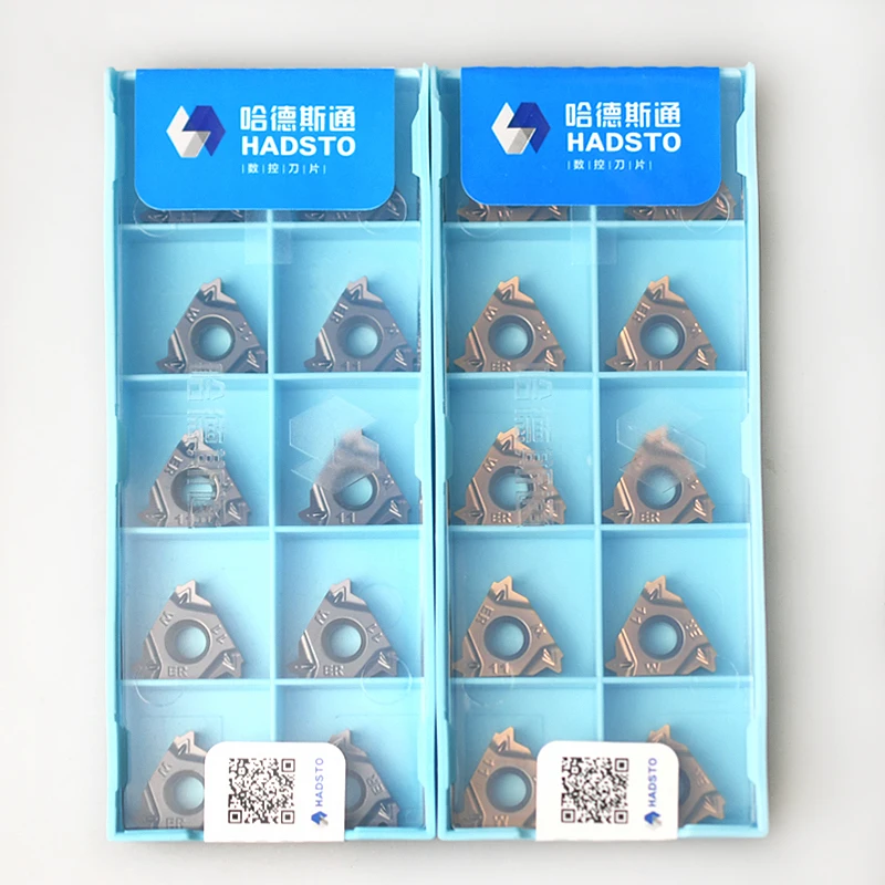 HADSTO China Threading Inserts 16ER11W HS5225 Cnc Lathe Cutting Tools Turning Tungsten Carbide Cutter Blade for Metal Machine