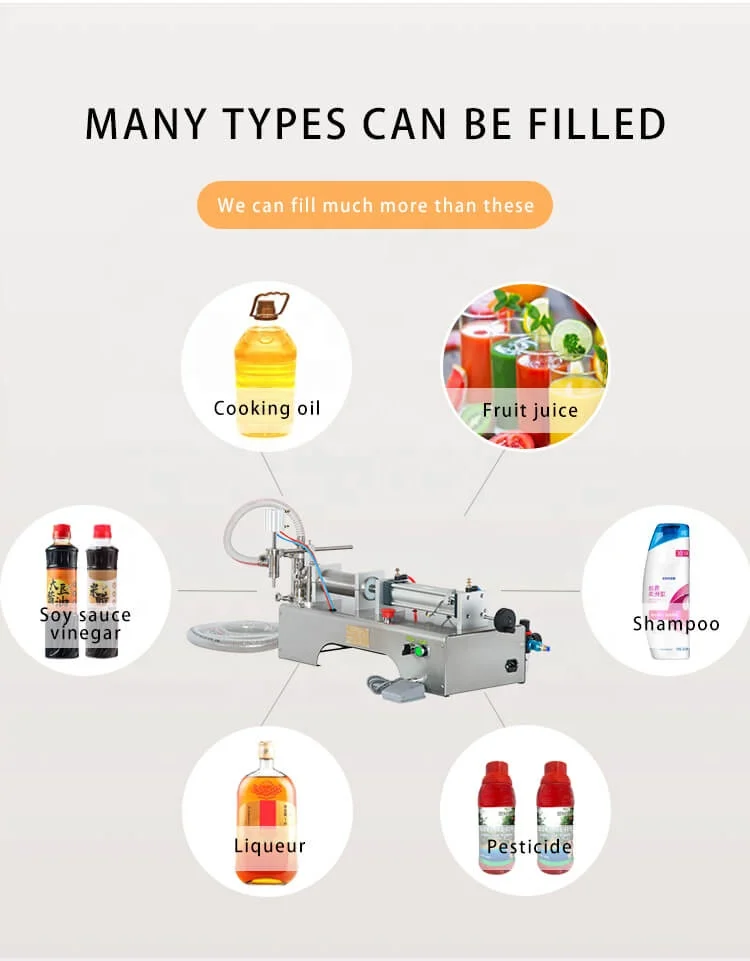 Self suction jar filling machine  pneumatic liquid filling machine 10-300ml