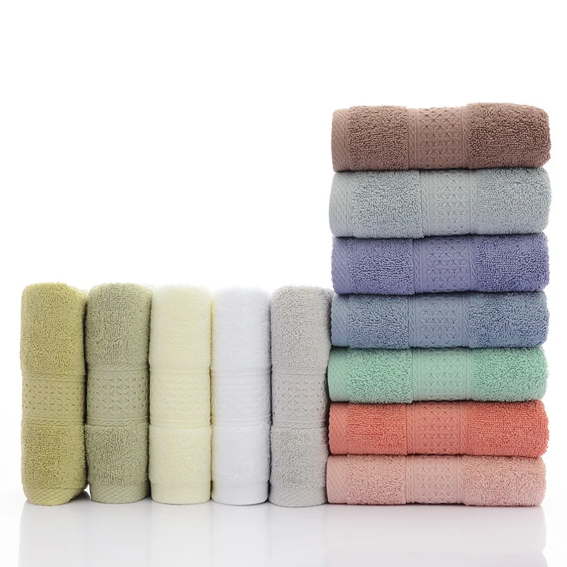 100% Cotton High Quality Face Hand Bath Towel Wash Clothes Pure Cotton Grey 33*74cm Beach Toalla For Home Bathroom Towel
