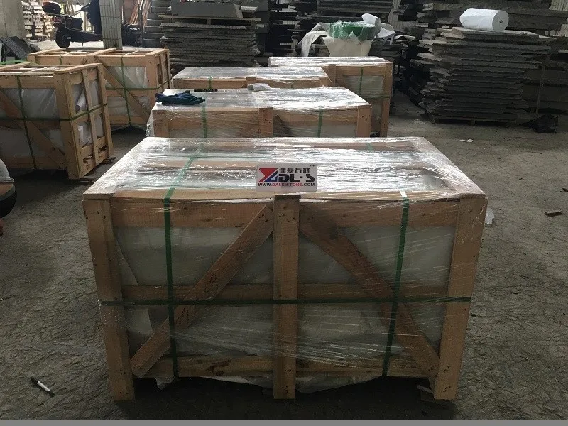 Chinese Cheap Tombstone G664 Pink Granite Weeping Angel Memorial Heart Headstones