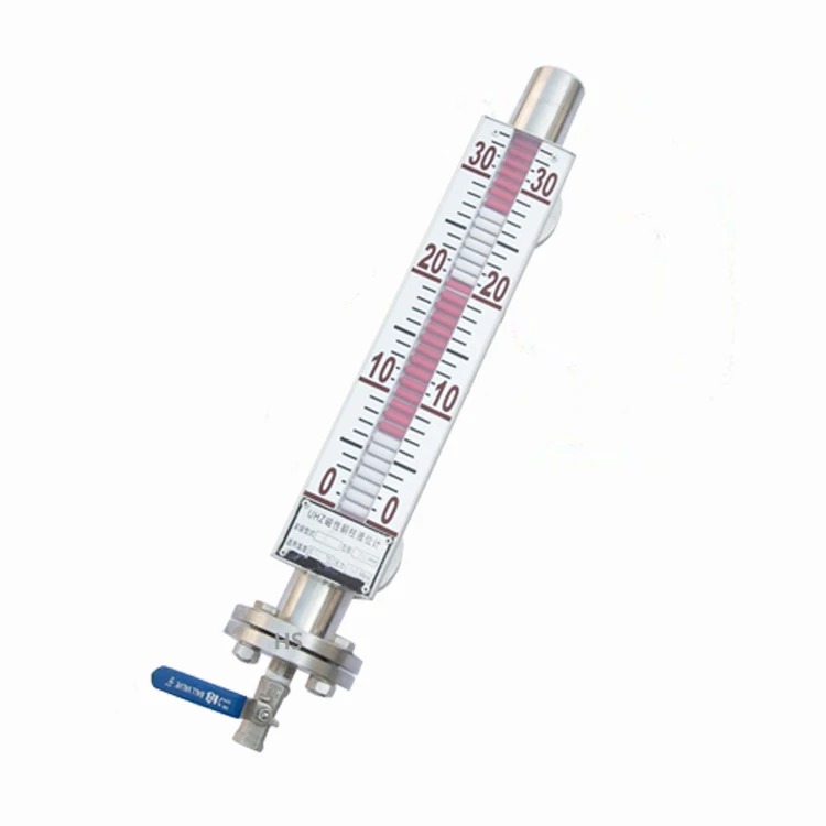 4-20mA Stainless Steel Magnetic Level Gauge Level Sensor DN25 1M 1.5M 1.8M 2M Side Loading Top Loading