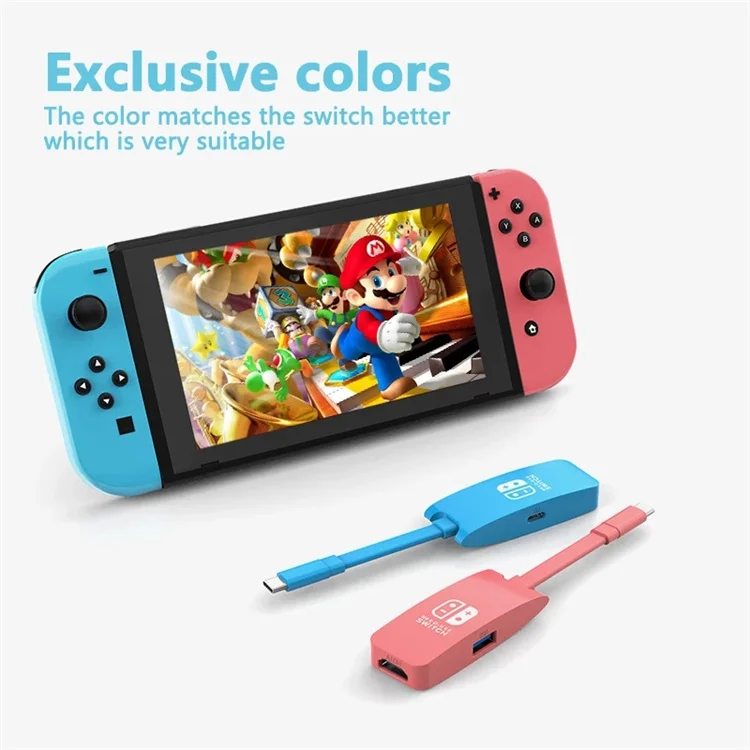 Switch Dock TV Dock for Nintendo Switch HUB accessories Docking Station Type C to 4K 60hz  HDTV USB 3.0 PD Macbook Air M1 Pro
