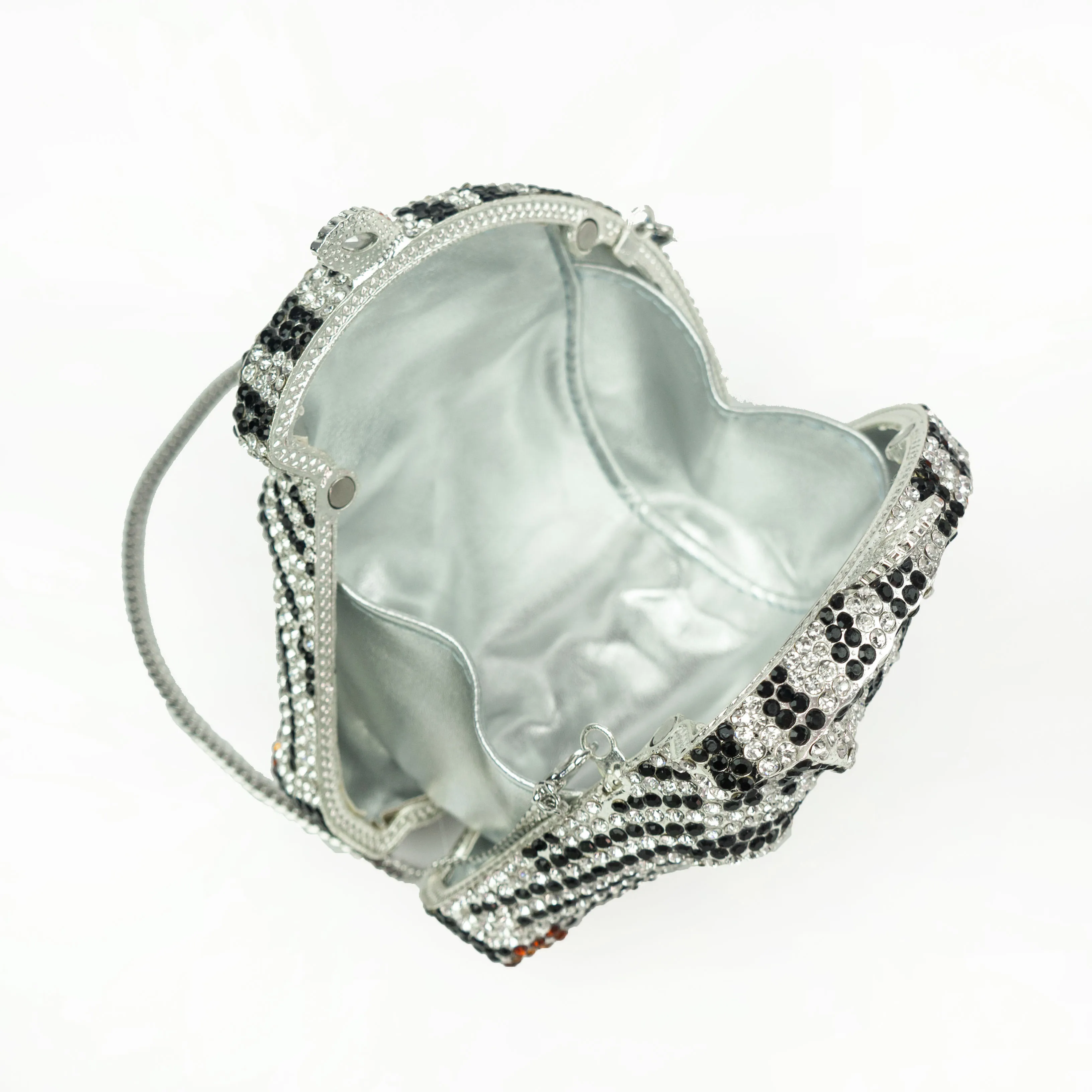 Luxury Rhinestone Lady Horse Shape Purse Charms Fancy Animal Popsicle Clutch Party Horse Crystal Evening Handbags