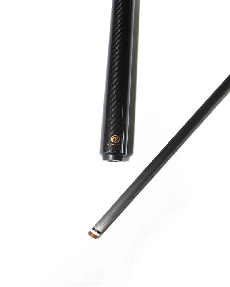 Okhealing Carbon Fiber Pool Cue Shaft and Butt for Billiards with 12.4mm Pigskin Tip Uniloc Joint
