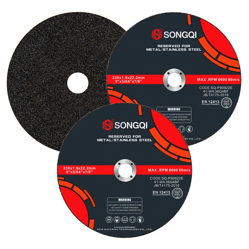 SONGQI 230 mm sharp metal cutting disc abrasive tools cutting wheel wholesale price,abrasives metal cutting wheel