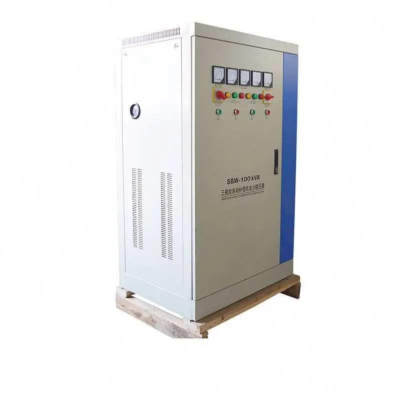 
SBW-150KVA Three-phase Automatic Compensation Type Power Stabilizer 150KVA High Power Regulator 