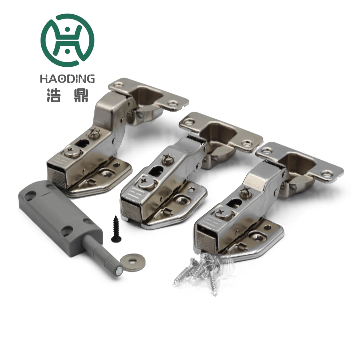 One-Touch Push open and soft close cabinet hinge system