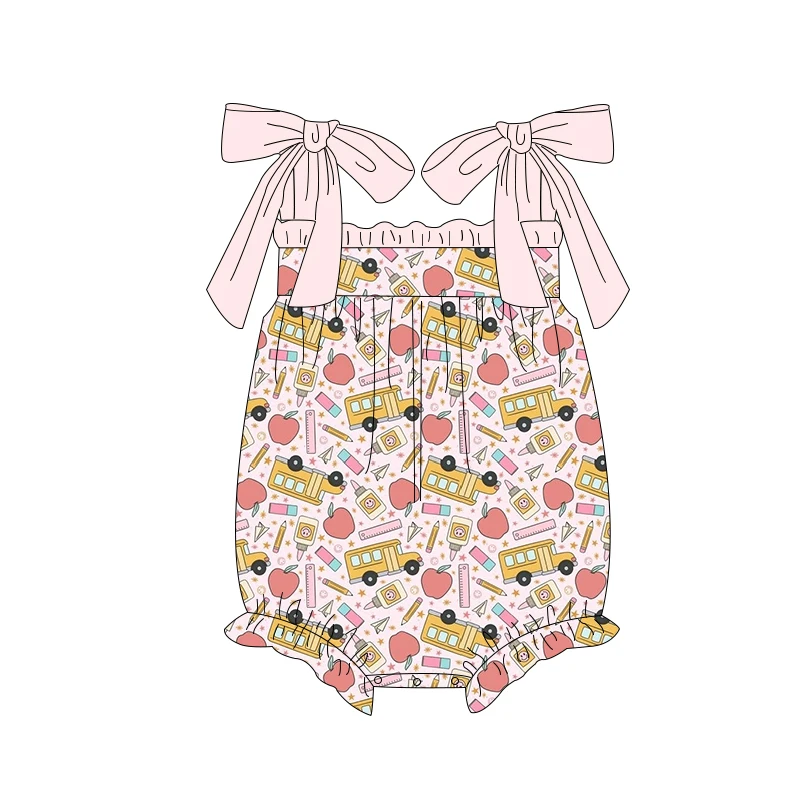 Newborn Baby Romper Floral Pattern Girl Clothes Beautiful Toddler Kids Clothes Custom Baby Romper