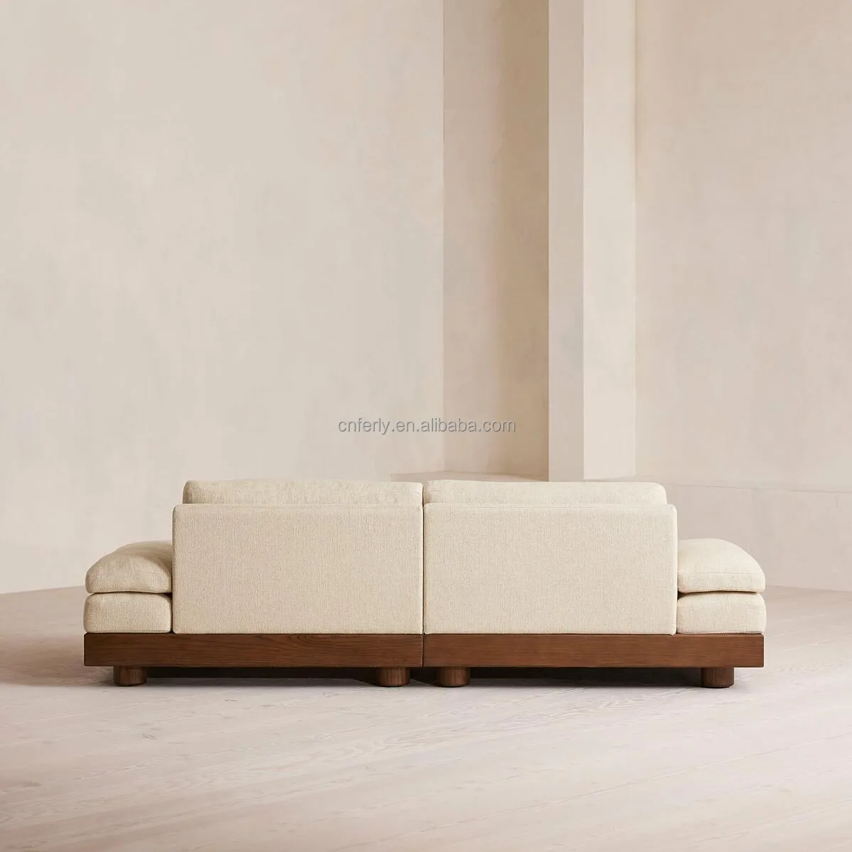 FERLY Hot Sale Luxury Living Room White Sofa Home Furniture Sectional Fabric Living Room Two Seat Sofas