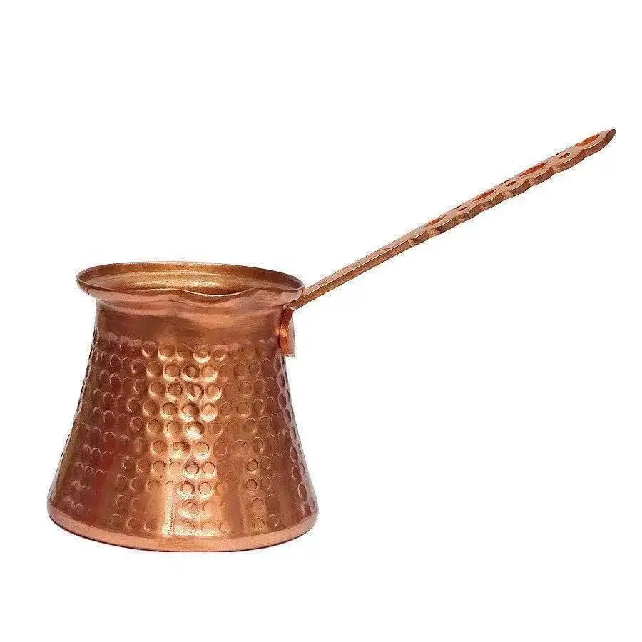 Traditional Handmade Turkish Coffee Pot Copper High Quality Metal Thicken Wall Coffee Pot Turkish Coffee Pot