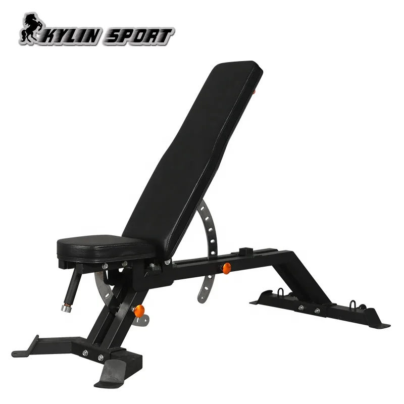 
Kylinsport commercial adjustable foldable dumbbell weight bench multifunctional foldable dumbbell bench 