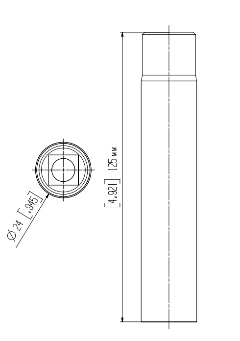 
YJY PTD12 HEX19 BLACK 112 MM closed hub nut WHEEL HUB NUT 